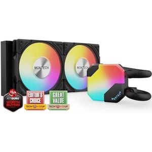 Montech HyperFlow RGB Watercooling Kit - 240 mm (zwart)