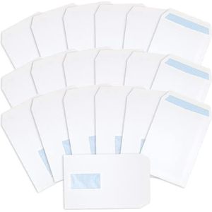 Postmaster C5 Raamenveloppen 229 x 162 mm A5 90 GSM Zelfdichting Wit 500 Pack
