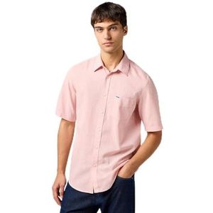 Geweven Overhemd - Regular - Blauw - Linnen/Katoen