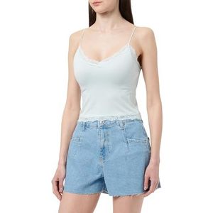 ONLVICKY LACE Naadloos Cropped Top Noos, Baby Blue., XS/S