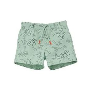 s.Oliver Junior Met allover print shorts met allover-print, uniseks, baby, Blauw groen, 62