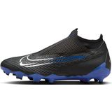 Nike Phantom GX Academy DF FG/MG, herensneakers, zwart/chroom-hyper royal, 36,5 EU, Black Chrome Hyper Royal, 36.5 EU