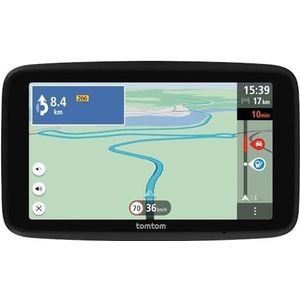 TomTom autonavigatiesysteem GO Classic Lite (6 inch, met verkeersinformatie en proefversie flitserwaarschuwingen, EU-kaartupdates inbegrepen, updates via Wi-Fi, geïntegreerde draaibare houder)