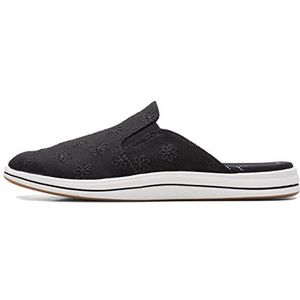 Clarks Breeze Shore Pantoffels voor dames, zwart (floral), 39.5 EU