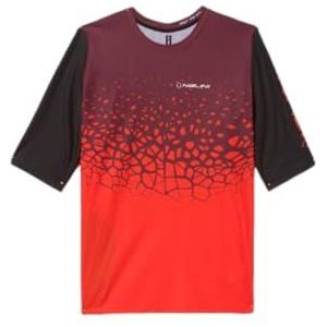 NALINI 03104501100C001.10 New Hill T-shirt voor heren, rood/zwart, maat XXL, Rood/Zwart, XXL