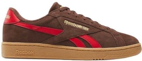 Reebok Unisex Club C Grounds Uk Vintage Sneakers Casual Tennisschoenen voor Heren Sneakers, Campusbrown Vectorred Gum, 36 EU