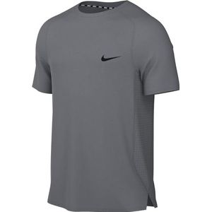Nike Heren M Nk Df Flex Rep SS Top, Smoke Grey/Black, FN2979-084, XL