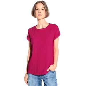 CECIL Gestreepte blouse, Roze Sorbet, S