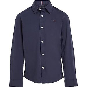 Tommy Hilfiger - Overhemd - Donkerblauw - Katoen/Elastaan