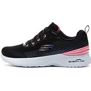 Skechers Skech-air Dynamight Sneaker voor heren, Zwart Mesh Roze Trim, 41 EU