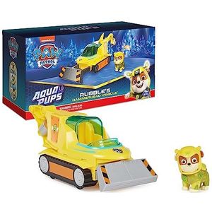 PAW PATROL, Aqua Pups - basisvoertuig speelgoedauto in hamerhaai-design met krabbel puppyfiguur, speelgoed geschikt voor kinderen vanaf 3 jaar