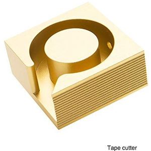 Plakfolieroller (enkel model) Materiaal: Aluminium Kleur: Goud