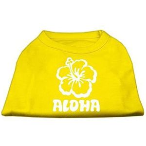 Mirage Aloha Bloemenprint Hemd, Groot, Geel