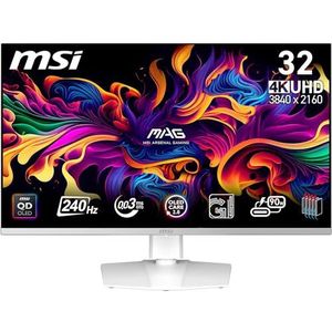 MSI MPG 321URXW QD-OLED - Gaming Monitor - 31,5 inch - 4K UHD - Quantum Dot OLED - 240Hz - 0,03ms
