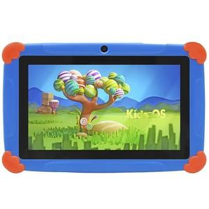 DAM Tablet voor kinderen K77 WiFi, besturingssysteem Android 7, 17,8 cm (7 inch) display, 1024 x 600 pixels, MTK Quad Core 1 GB RAM + 8 GB, dual-camera, kleur: blauw