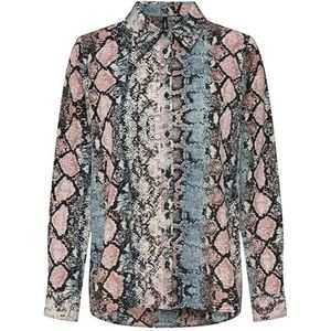 Onlnova Life Vis L/S New Grace Shirt, blauw (ombre blue), L