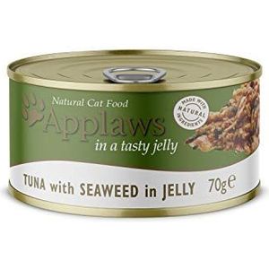 Applaws Jelly Tuna & Seaweed, doos, per stuk verpakt (24 x 70 gram)