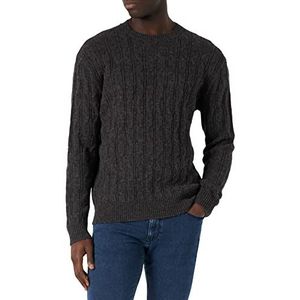Sisley Mens L/S 103RT1019 Sweater, Black 79E, M