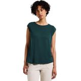 Street One - Dames Shirt - Groen - Met Geborduurde Details