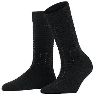 FALKE Dames Sokken Fibre Root W SO Wol Eenkleurig 1 Paar, Zwart (Black 3000), 35-38