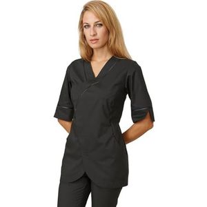 Siggi Group Hesxuno Vestido de princesa manga breed met cuello redondo voor mujer, kleur sólido, voor lente, otoño, cadeau voor ella, azul