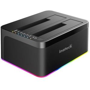 Inateck SA02003C - Docking Station - USB 3.0 - Voor 2,5/3,5 inch SATA HDD's en SSD's - 2 x 20TB - UASP Ondersteund