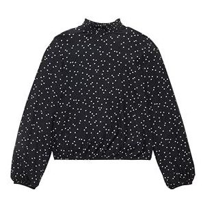 TOM TAILOR T-shirt met lange mouwen voor meisjes, 34088 - Dark Grey Star Design, 164 cm