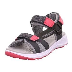 Superfit Criss Cross sandalen voor meisjes, Grijs Roze 2000, 29 EU