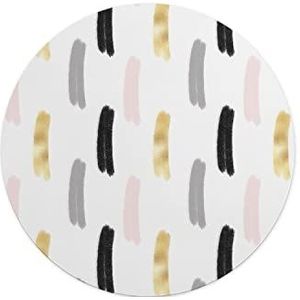 Questo Casa, Ronde digitaal bedrukte muismat, antislip onderkant, voor kantoor en thuis, diameter: 22 cm