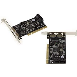 KALEA-INFORMATIQUE PCI 4 + 2 poorten SATA eSATA-controllerkaart met SIL3114-chipset. Onafhankelijke of geclusterde schijven Raid 0 1 0+1