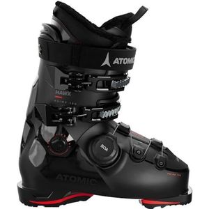 ATOMIC HAWK PRIME 100 BOA GW skischoenen - maat 26/26,5 - alpineskischoen in zwart/rood - boots met 3D enkel en hiel voor een nauwkeurige pasvorm - ideaal voor skiërs met middelbrede voeten.
