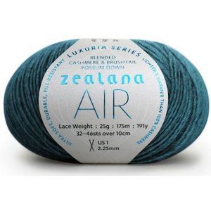 Zealana AIR Lace Peacock garen, wol, turquoise, 10 x 13 x 5 cm