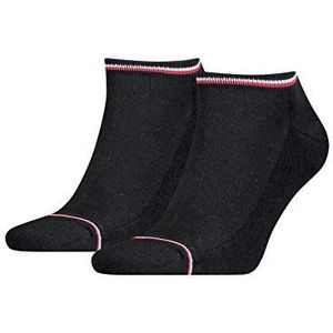 Tommy Hilfiger Iconic Sports Sneaker sokken (2-pack), zwarte sport enkelsokken