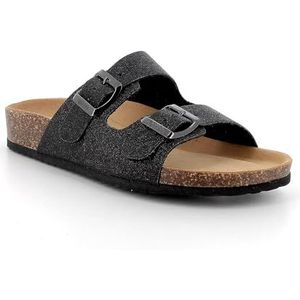 imac spa D.Blake Damessandalen, zwart glitter, 38 EU, Zwarte glitter, 38 EU