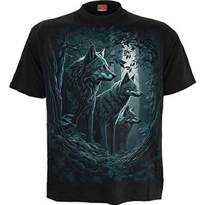 Spiral Forest Guardians T-shirt zwart S 100% katoen Basics, Dieren, Rock wear