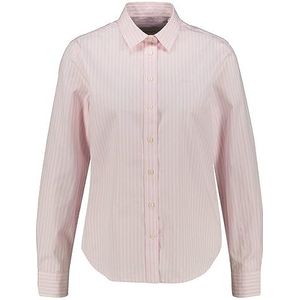 GANT Regular Poplin Stripe Shirt voor dames, lichtroze, 36