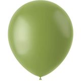 Folat 19619 Vintage groen 33 cm delen - 10 stuks olijf salie ballonnen helium als verjaardag bruiloft baby shower doop party decoratie