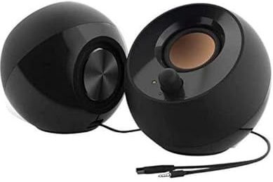 CREATIVE Pebble 2.0 Moderne USB-aangedreven desktop luidsprekersysteem voor computers en laptops,Zwart