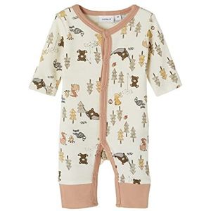 NAME IT Baby Girls NBFWILLU Wool LS Nightsuit PRE XXII slaapromper, turtledove, 44, Turtledove