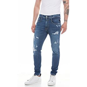 Replay Heren Jeans Bronny Slim-Fit Hyperflex met stretch, 009, medium blue., 38W x 32L