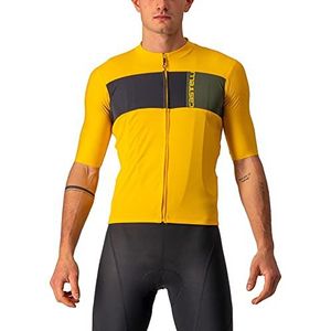 CASTELLI Sweatshirt voor heren, Saffraan/Licht Zwart-Militair G, L