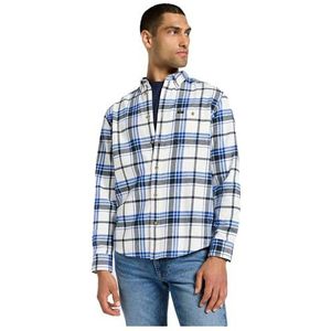 Geweven Overhemd - Katoen - Relaxed Fit - Lange Mouwen