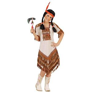 Meisjes indianenmeisje kind 128cm kostuum klein 5-7 jaar (128cm) voor Wild West Cowboy Fancy Dress
