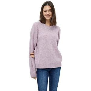 Desires Dames Elis Rib O-hals, violet melange, M
