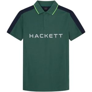 Hackett London Heren Sjaalkraag Cardi Polo, Groen (Groen/Grijs), M, Groen (Groen/Grijs), M