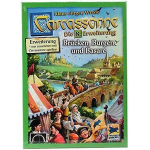Hans im Glück, Carcassonne - bruggen, kastelen en bazaar, 8e uitbreiding, familiespel, bordspel, 2-6 spelers, vanaf 7+ jaar, 40+ minuten, Duits