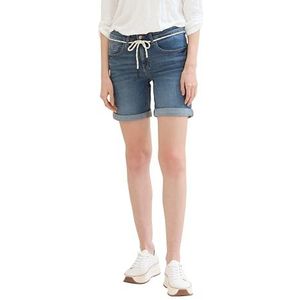TOM TAILOR Dames bermuda jeans shorts, 10281 - Mid Stone Wash Denim, 27
