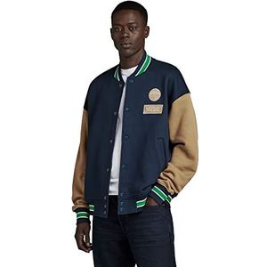 G-STAR RAW Heren Bomber Loose Cardigan Sweater, meerdere kleuren (Salute/Berge C988-D967), S, meerdere kleuren (salute/bergen C988-d967), S