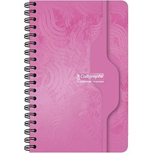 Clairefontaine - Ref 76C - Calligraphe Wirebound Notebooks (50 vellen) - 11 x 17cm, vierkant uitrecht, 70gsm superfijn vellum papier - diverse kleuren (pak van 10)