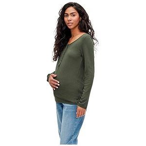 MAMALICIOUS MLELLEN LIA L/S TOP NF A. NOOS shirt met lange mouwen, Climbing Ivy, XS